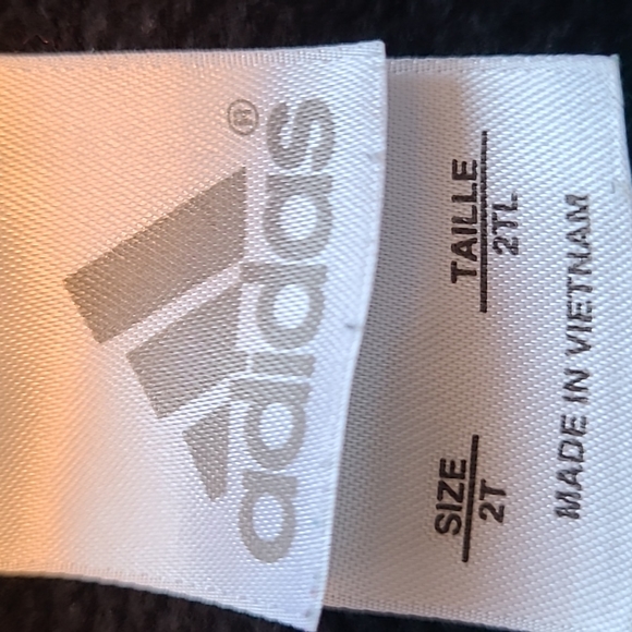 Adidas blue/black zip up hoodie - Picture 3 of 4